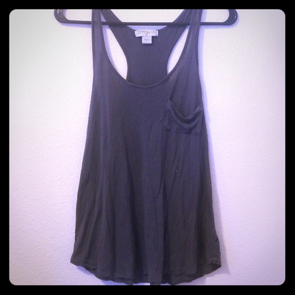Thin, Gray, Soft Tank Top